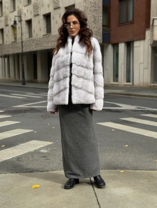 Шуба норковая - короткий жакет - фото 11