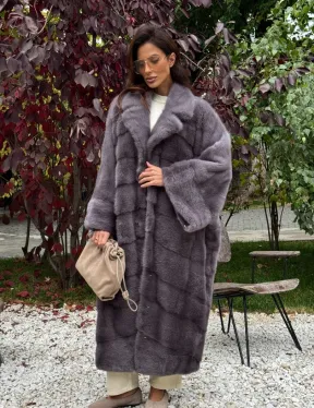 Норковая шуба оверсайз - фото 10