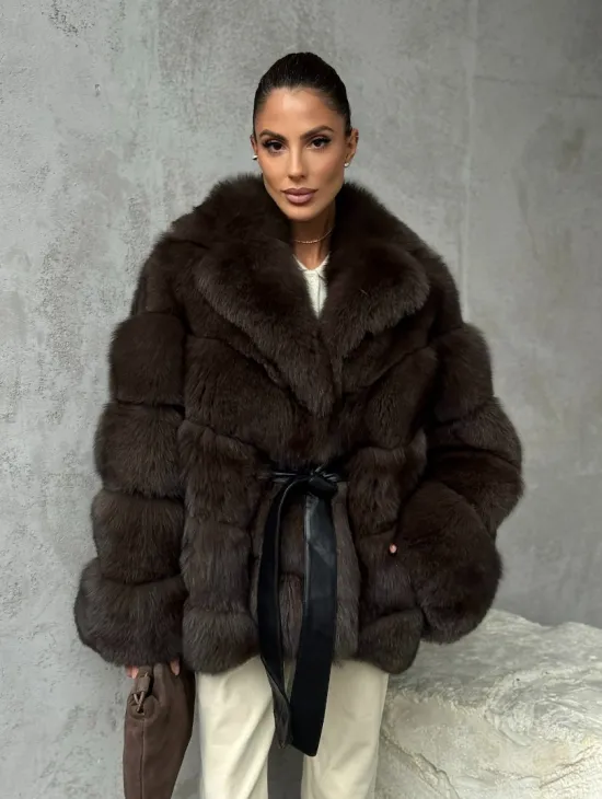 Шуба из песца под соболь - фото 9