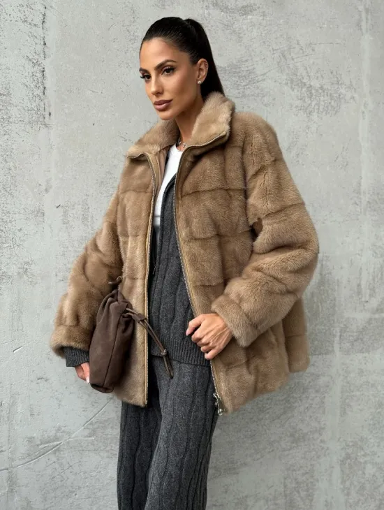 Норковая куртка - фото 0