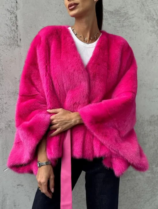 Короткая шуба из меха норки - фото 3