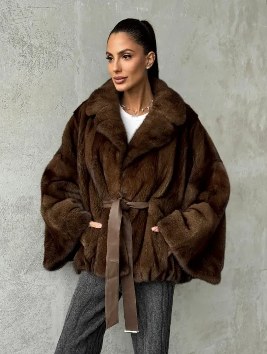 Шуба норковая оверсайз - фото 7