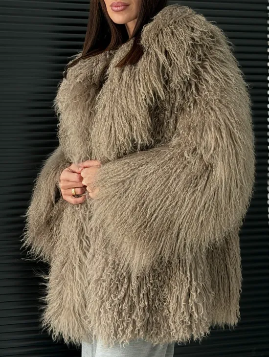 Полушубок из ламы - фото 2