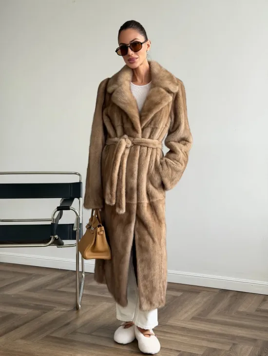 Шуба норковая классика - пастель - фото 11