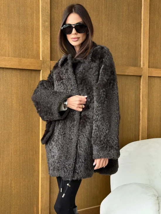 Шуба из овчины - натуральная - фото 5