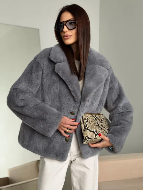 Короткая норковая шуба автоледи - фото 4