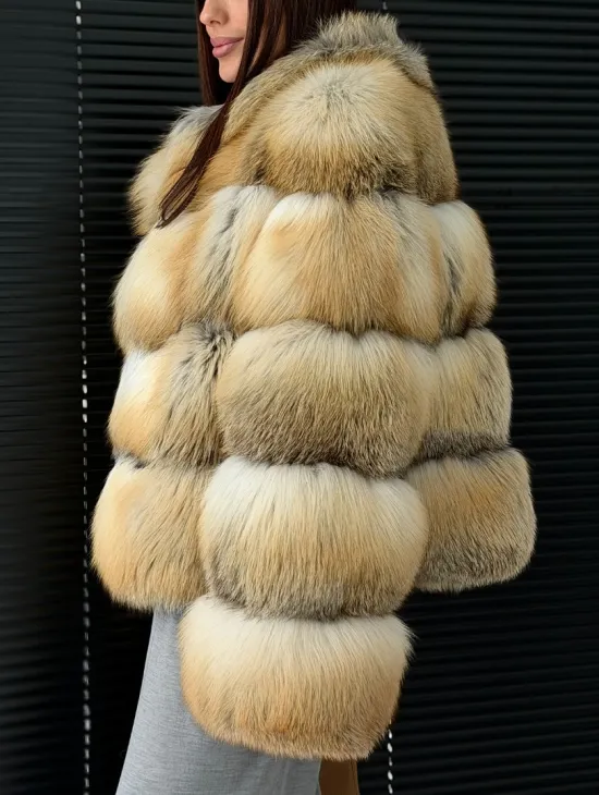 Полушубок из лисы - фото 6